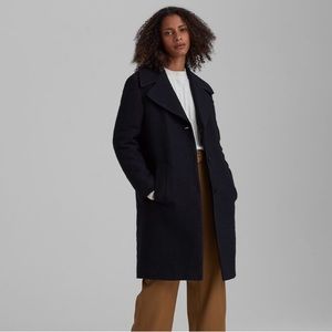 Club Monaco Quilted Bouclé Coat